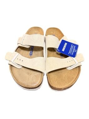 Birkenstock Arizona Soft Footbed Antique White EU 41 US 10 Regular NIB